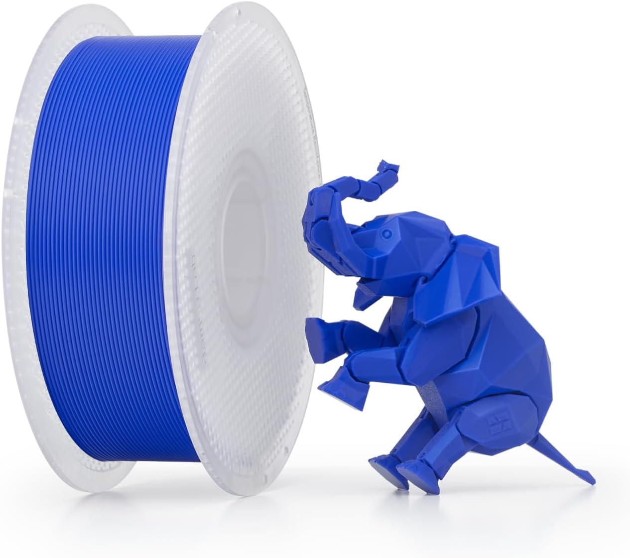 Bambu Lab PLA Filament Blue Refill showing true primary blue color for classic versatile 3D printing applications