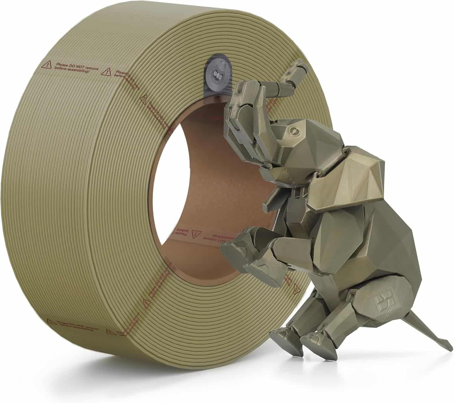 Bambu Lab PLA Filament Bronze showing warm metallic-looking color for elegant decorative 3D prints