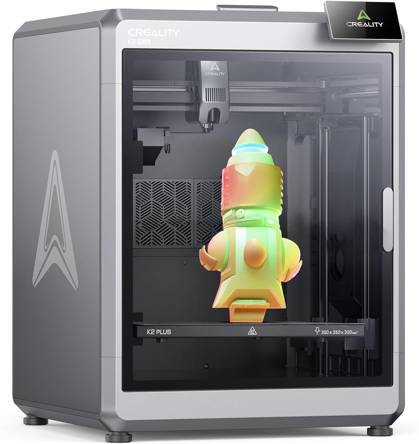 Creality K2 Plus standalone 3D printer with 350mm build volume without CFS multi-color system