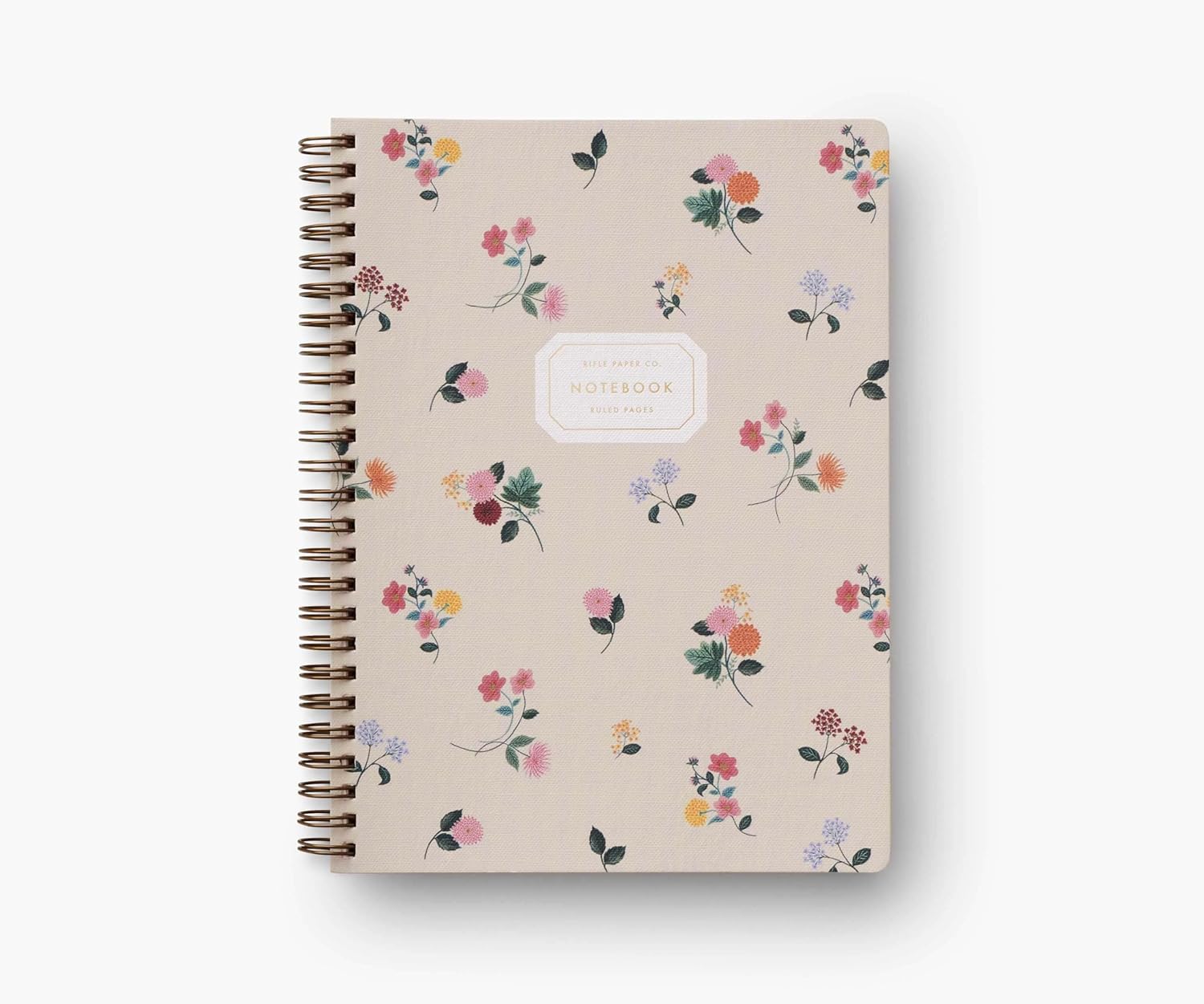 RIFLE PAPER CO illustrated notebook with gold foil floral design, premium stationery Valentine's gift