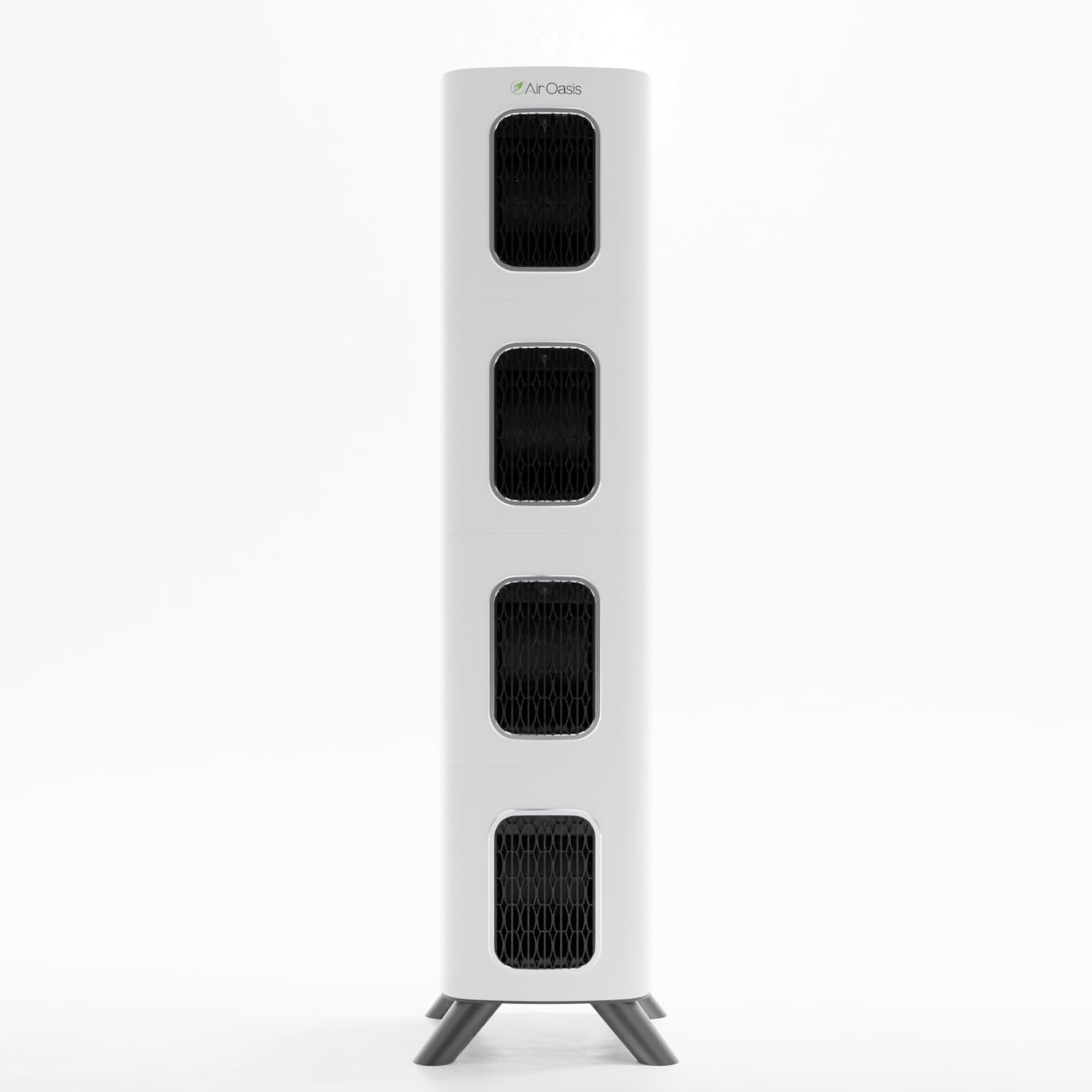Air Oasis iAdaptAir 2.0 Model P professional-grade tall tower air purifier with H13 HEPA filter covering 5474 square feet ideal for commercial spaces and large homes