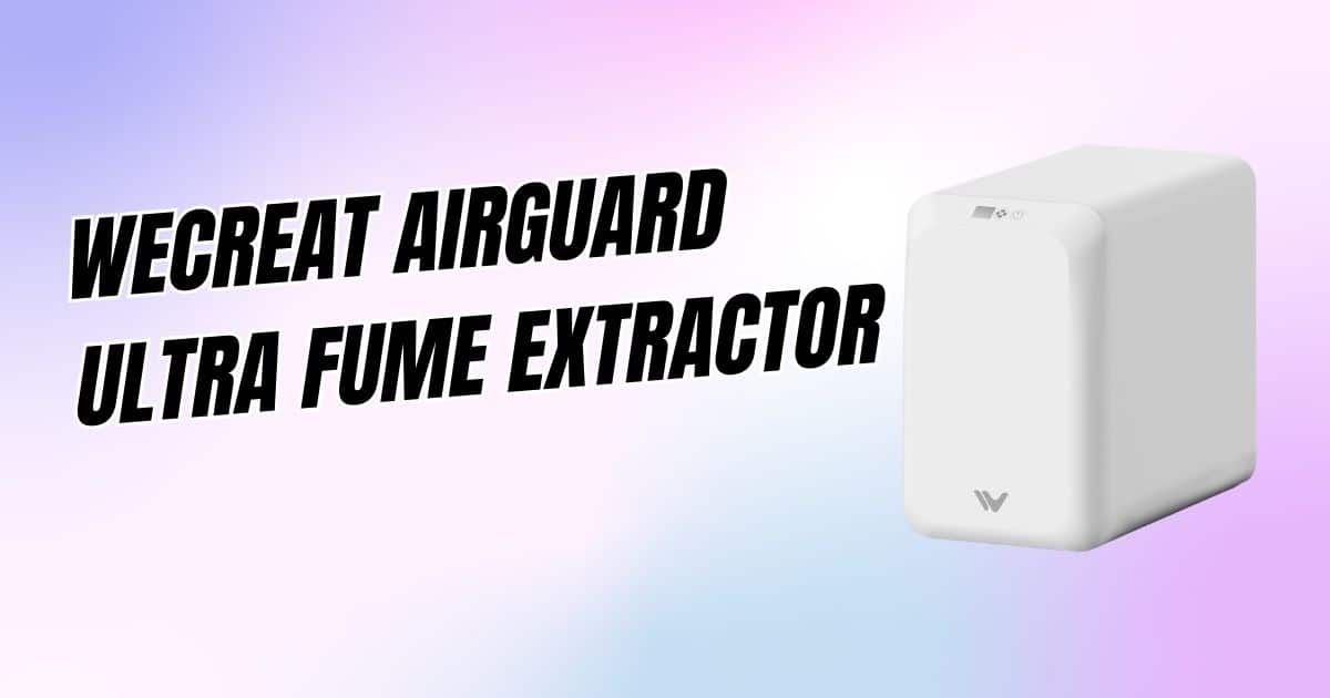 WECREAT AirGuard Ultra fume extractor white unit with V Bank carbon filter