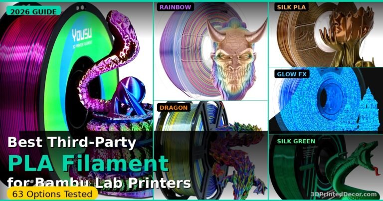 Best Third-Party PLA Filament for Bambu Lab Printers in 2026 (63 Tested ...