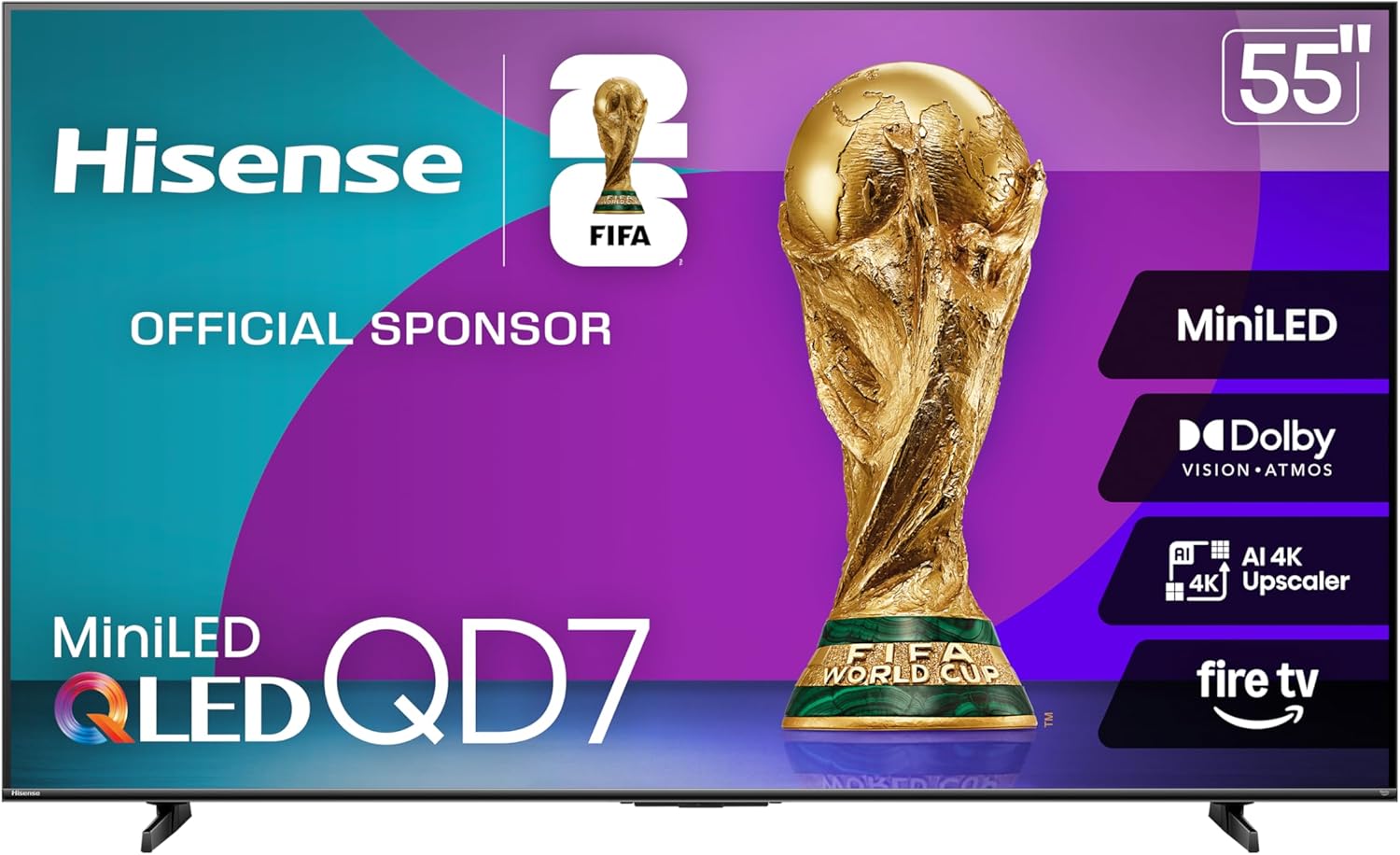 Hisense 55 QD7 Mini-LED 4K Smart Fire TV 2025 Model Big Spring Sale Deal