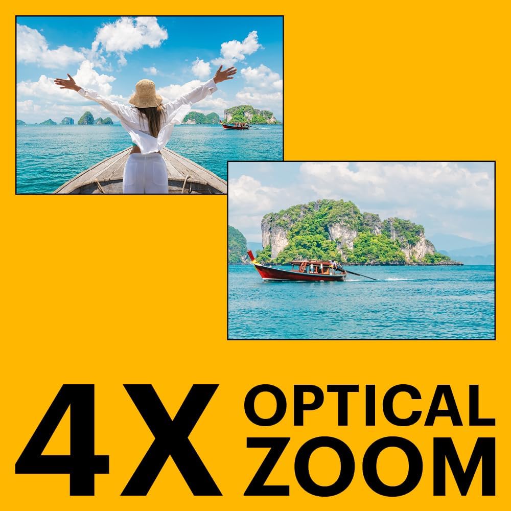 Kodak PIXPRO WPZ2 4x optical zoom lens close-up