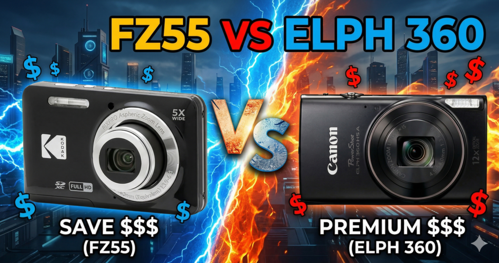 Kodak FZ55 vs. Canon ELPH 360 HS The Best Pocket Camera Under $200