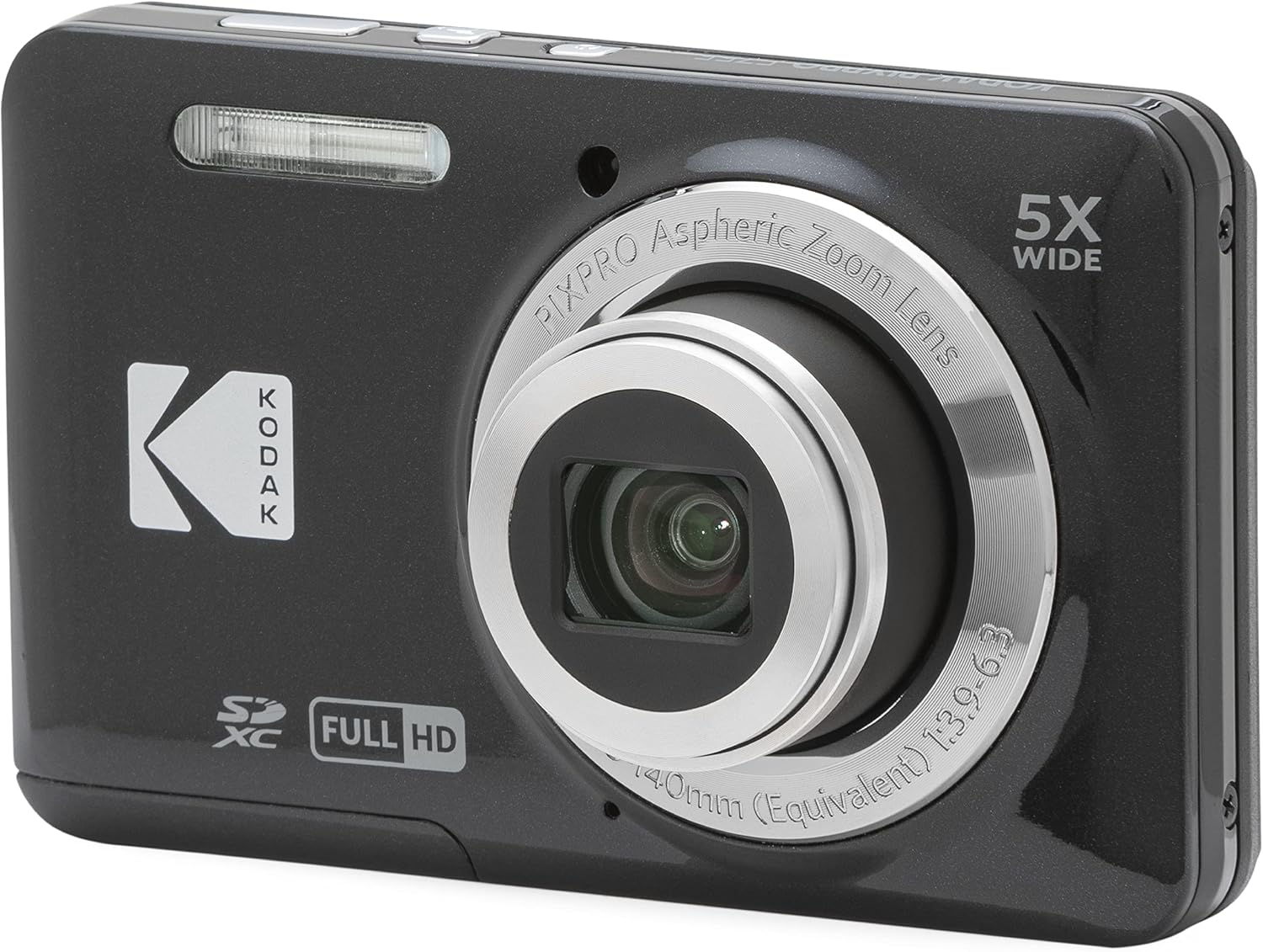 Kodak PIXPRO FZ55 Black 16MP Digital Camera with 5x optical zoom