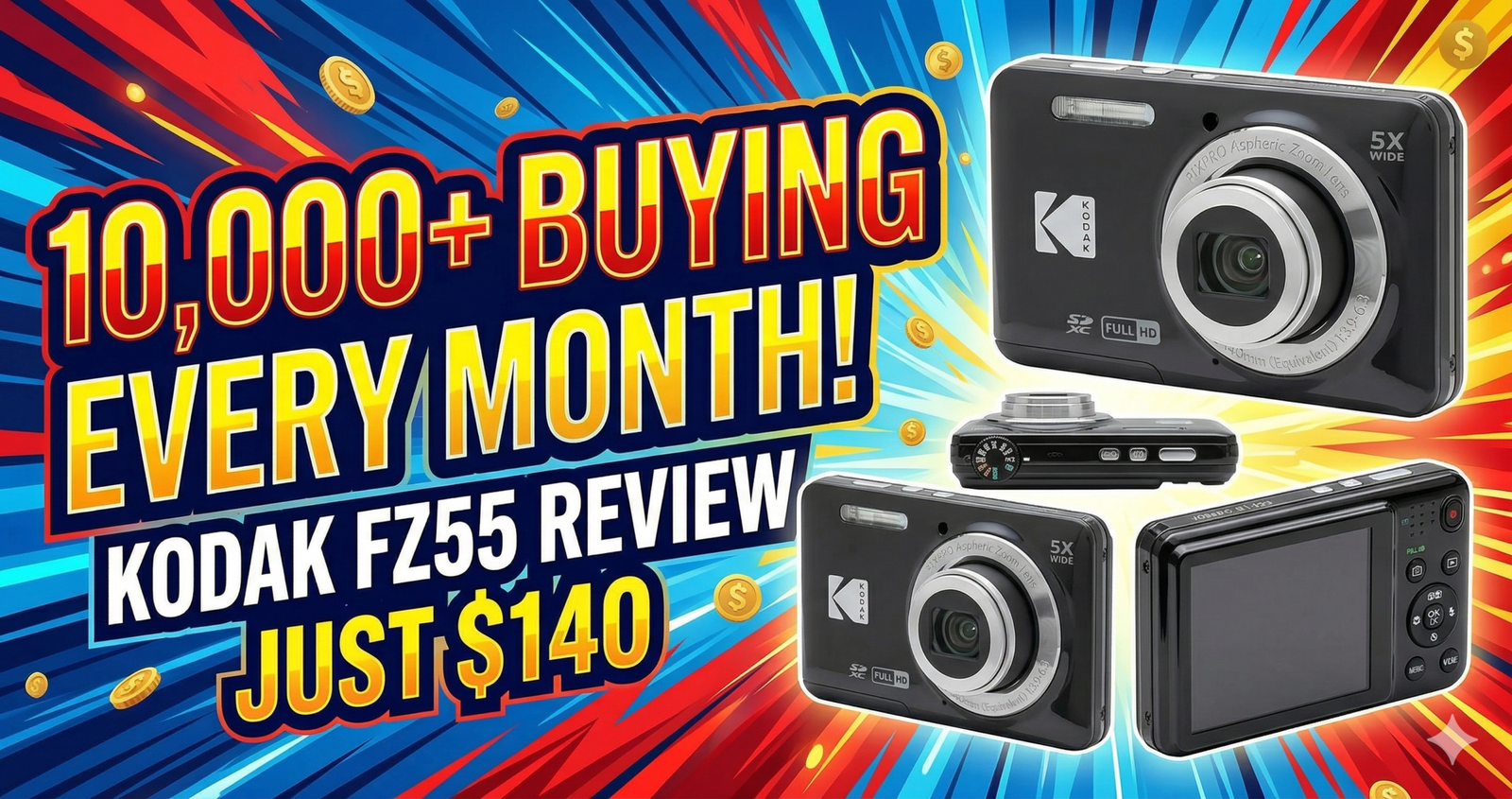 Kodak PIXPRO FZ55 Digital Camera Review: The Best Budget Camera Under ...