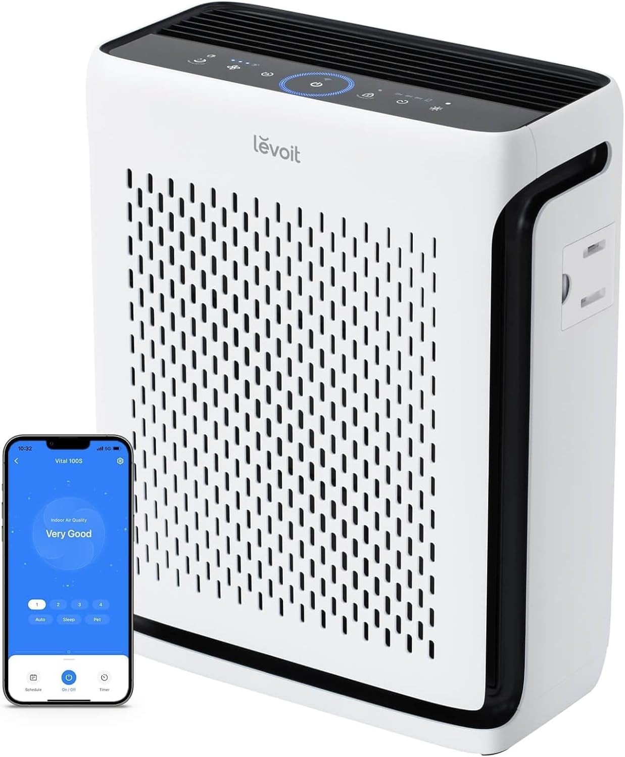 LEVOIT Vital 100S-P air purifier WiFi smart HEPA large room