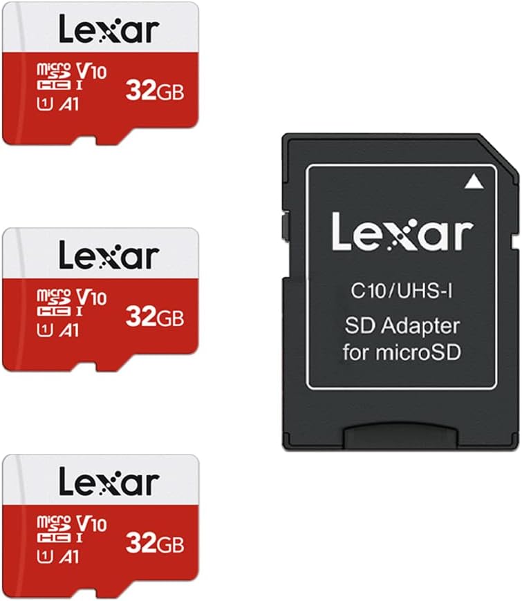Lexar 32GB micro SD card 3 pack Class 10 UHS-I for Kodak WPZ2