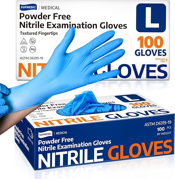 Supmedic Medical Soft Max nitrile exam gloves for 3D printing resin handling