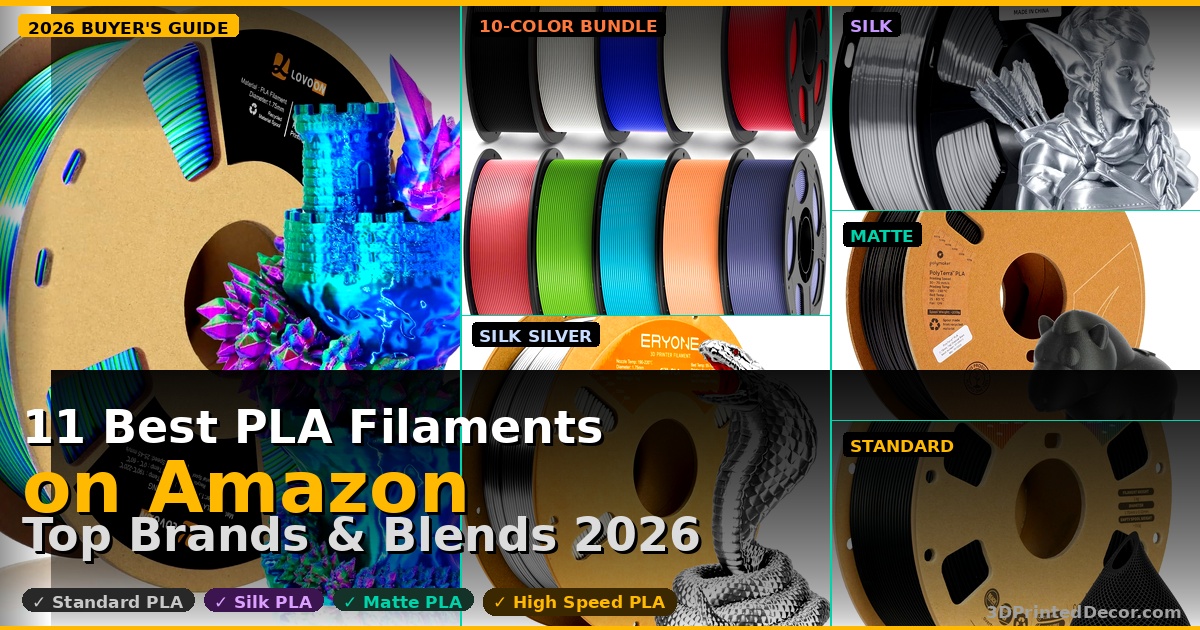 11 Best PLA Filaments on Amazon 2026 — Top Brands and Blends guide