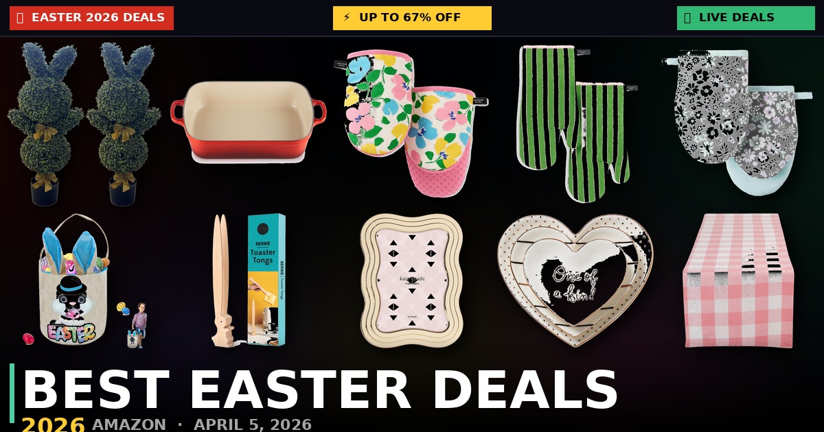 Best Easter 2026 Amazon Deals – Up to 67% Off Gifts, Decor and Basket Stuffers