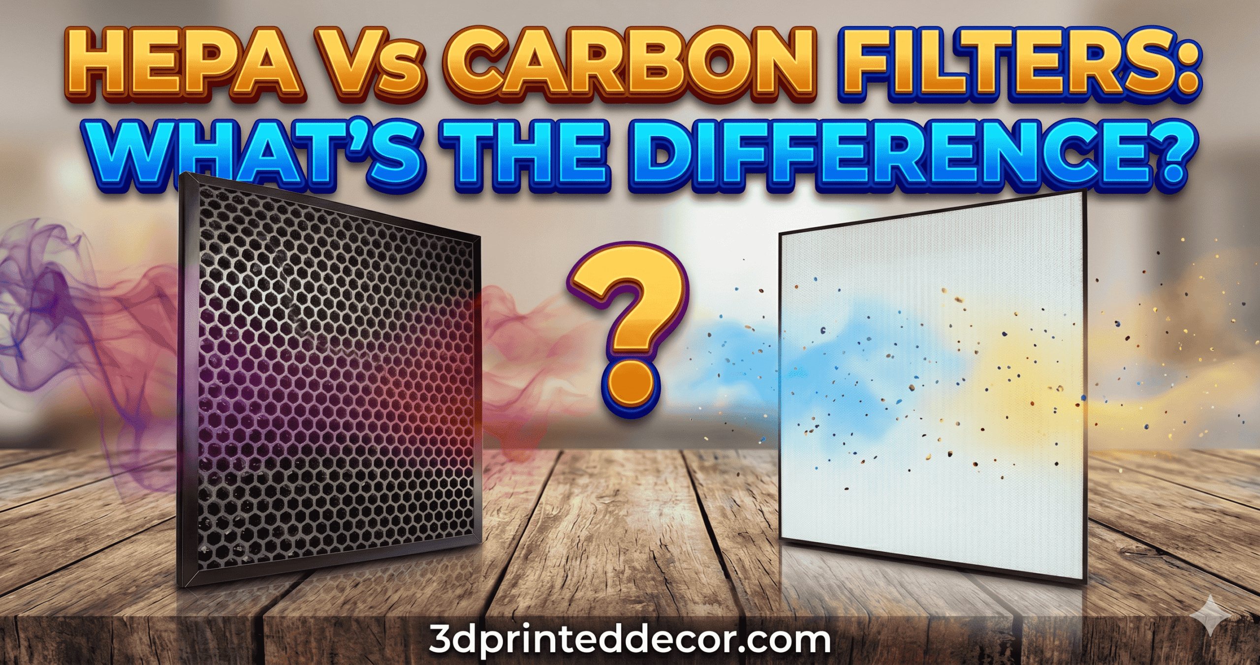 HEPA vs Activated Carbon Filters – What's the Difference? Featured comparison image