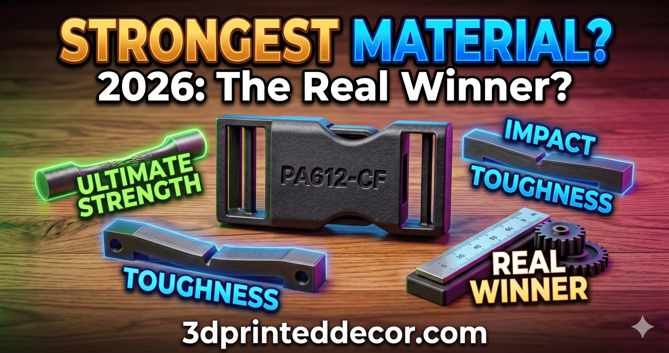 Strongest 3D Printing Material in 2026 — Strength, Toughness & the Real Winner
