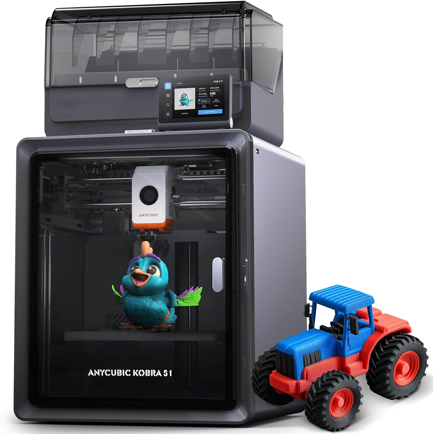 Anycubic Kobra S1C multi-color 3D printer with active filament drying