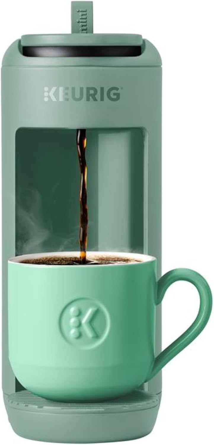 Keurig K-Mini Mate compact single serve coffee maker in glamping green