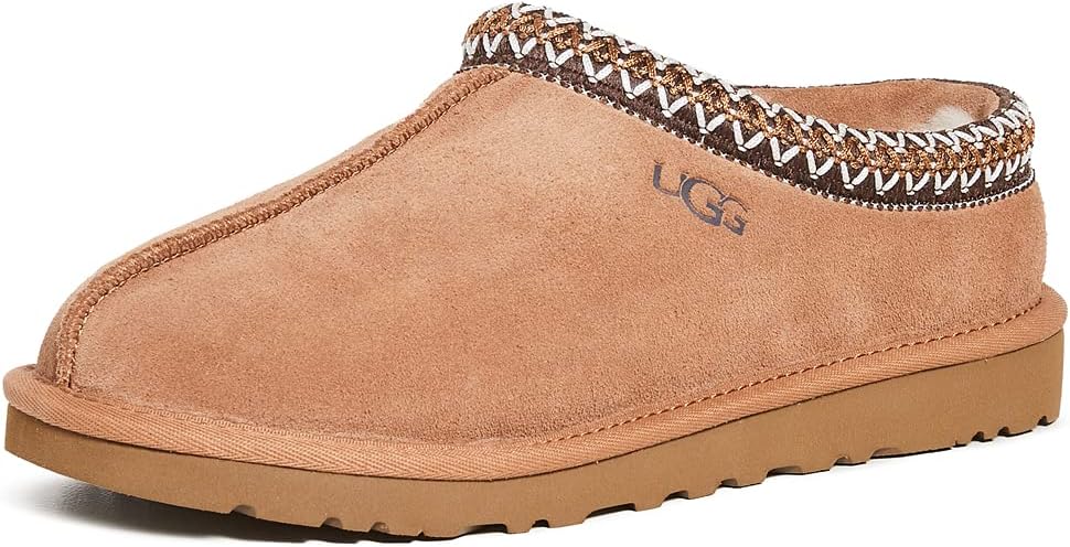 UGG Men's Tasman II slipper in chestnut with shearling lining visible