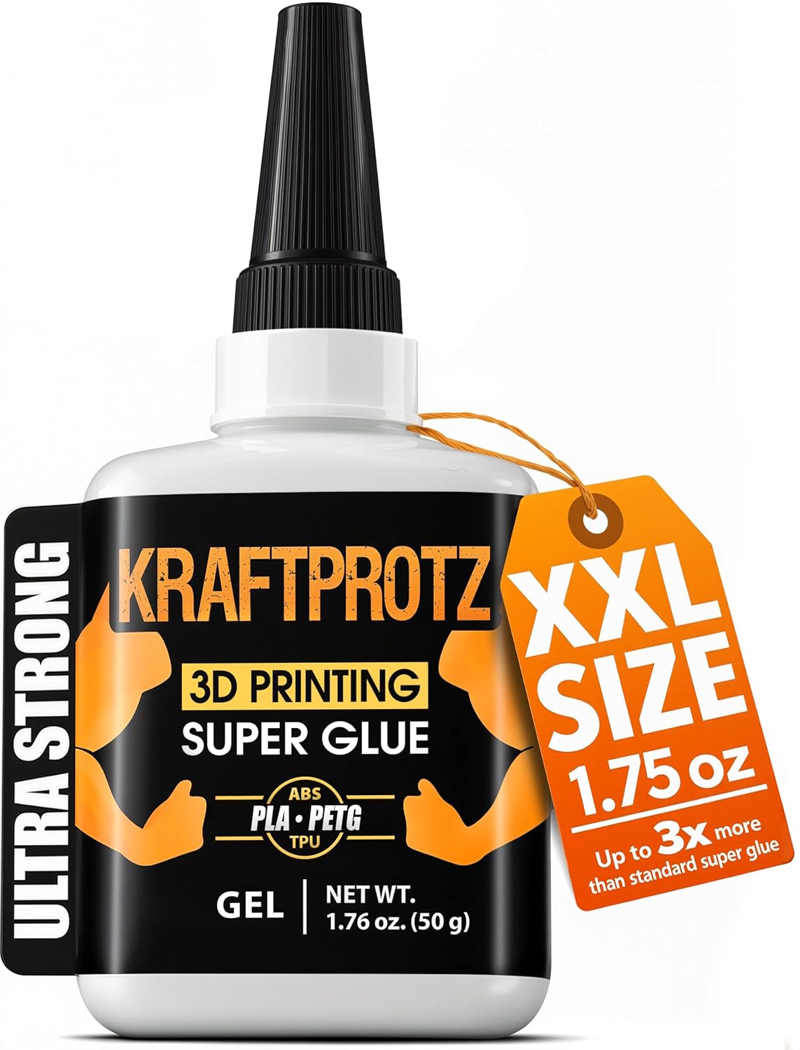 3D printing super glue gel bottle for PLA ABS PETG TPU bonding