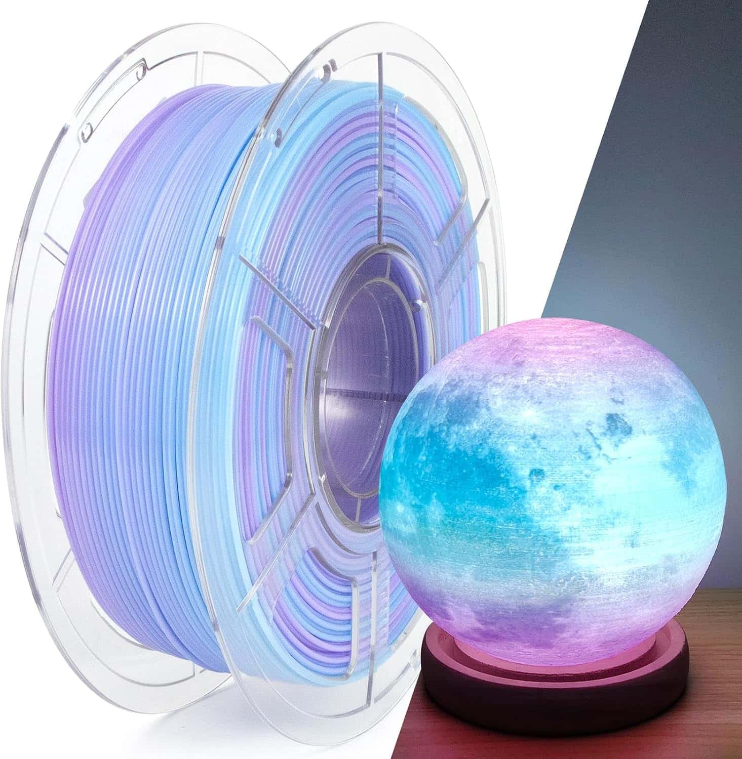 IEMAI PETG Filament, Translucent Blue-Purple Gradient, 1kg