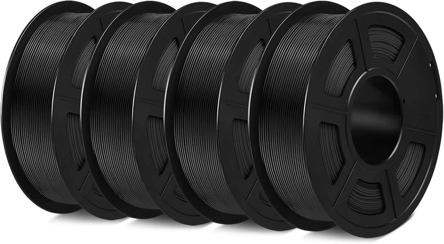 SUNLU PETG Filament, 4kg (2 Black + 2 Black)